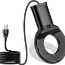 250 Watt Utility De-Icer Submergible Cast Aluminum Chicken Water Heater for Livestock Tank Heater Winter Bird Bath Heater (1, Black)