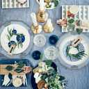 Spsyrine Antique Blue Charger Plates Set of 6, 13" Chargers for Dinner Plates, Wedding, Banquets, Party