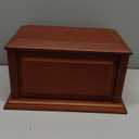 WEVOIRD Handcrafted Extra Large Wooden Funeral Cremation Urn Box for Adult Human Ashes up to 320lbs