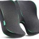 Medisana Extra Large Seat Cushion, Seat Cushions for Office Chairs, Car Seat, Wheelchair - Sciatica & Tailbone & Coccyx Pain Relief Pillow for Driver Sedentary PeopleSize:19.6 * 16.6 * 3.7 in-Black