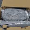 Bedsure Oversized Queen Comforter Set Grey - Bed in a Bag Bedding Set 7 Pieces, GentleSoft Pintuck Bed Set Gift for Family, Pinch Pleat All Season Comforter with Sheets, Pillowcases & Shams