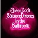 Whfobfe Neon Sign Led Neon Lights Signs for Wall Decor USB Powered Led for Room Decoration (Devil In Bathroom)