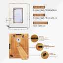Handicrafts Home White Picture Frame – Handmade Resin Inlay & Wood 4x6 Photo Frame for Christmas Decor, Holiday Gifting, Minimalist Home Decor, Modern Farmhouse Wall Art, Boho Shelf Styling & Elegant Living Room Picture Frame, Wall & tabletop