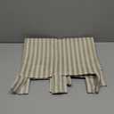 jinchan Tab Top Linen Kitchen Curtains 24 Inches Striped Tier Curtains Farmhouse Modern Cafe Style Small Window Treatments Airy Light Filtering Rod Pocket for Living Room Bathroom 2 Panels Sage Green