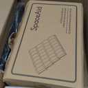 SpaceAid Spice Drawer Organizer with 28 Spice Jars, 386 Spice Labels, 4 Tier Seasoning Rack Tray Insert for Kitchen Drawers, 13" Wide x 17.5" Deep