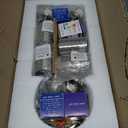 VONLUCE 4 Light Track Light Fixture, LED Track Lighting Kit with Rotatable Track Heads, 3-Color GU10 Bulbs Included, Modern Ceiling Spotlight for Kitchen Office Closet Studio Bedroom, Nickel