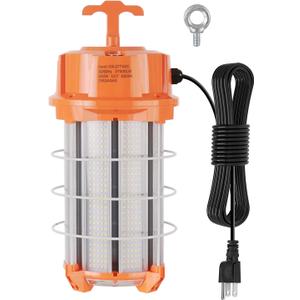 NS 250W Construction Lights Super Bright 37500 Lumens Led Temporary Work Light 5000K Portable Hook Temp Lights,Linkable Durable Job Site Lighting for High Bay Workshop Garage Shop Area Lighting