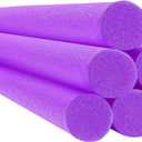 Purple Pool Noodles 52" x 2.5" Inch Swimming Foam Tube, Floating Thick Noodles for Floating, Pool Accessories, 3 PCs