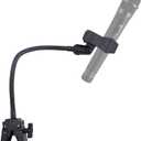 Gooseneck Microphone Stand with Crab Clamp, 11.8 Inch Flexible Adjustable Desk Arm with Microphone Clip for Music Recording Equipment and Live Broadcast Accessories