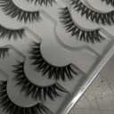False Eyelashes 20 Pairs Wispy Lashes Faux Mink Lashes 14mm 3D Fluffy Cat Eye Lashes style 20-061)