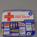 BAND-AID Brand Travel Ready Portable Emergency First Aid Kit for Minor Wound Care, Perfect for Home, Car, Travel, Camping Essentials & Outdoor Emergency Kit, 80 Pieces