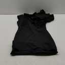 XXTAXN Women's Cocktail Bodycon Ruffle Sleeveless Formal Midi Pencil Dress (Medium, Black)