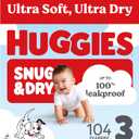 Huggies Snug & Dry Diapers Size 3, 104 Count