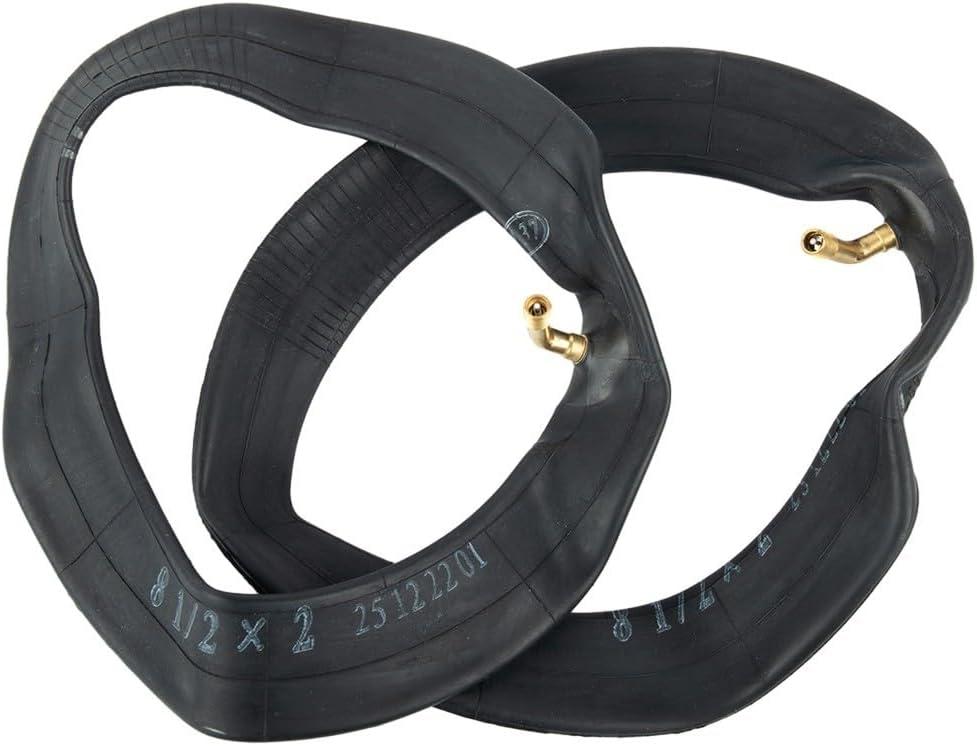 2Pcs 8.5 Inch Electric Scooter Inner Tube 8 1/2X2(50-156) Rubber Tire Inner Tube Replacement(Bent mouth)