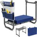 ikkle 838LB+ Capacity Garden Kneeler and Seat - Ultra Heavy Duty Stool Bench with Thick Soft Pad, Gift for Gardeners