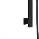 Bathroom Shower Slide Bar with Hand Shower Combo Set, 26.5 Inch Sliding Bar with Extr Long Shower Hose and Stainless Steel Wall Supply Eibow, Matte Black