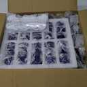 Domensi 60 Pcs 1oz Glass Jars with Lids Bulk Salve Tins Small Glass Candle Cosmetic Jars for Travel with Inner Liners Containers for Lotions Sample Cream(Cobalt Blue, Black Lid)