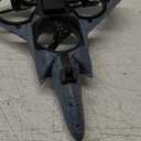 Foam Remote Control Airplanes RC Planes for Kids Adults 14+, RC Airplane Fighter Jet with Light, 360 Flip Fighter Jet Toys, Stunt Roll, Airplane Toy Gifts for Kids Boys (Gray)