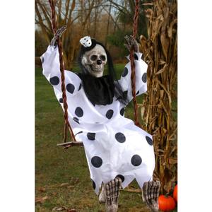 Swinging Dead Clown Hanging Prop