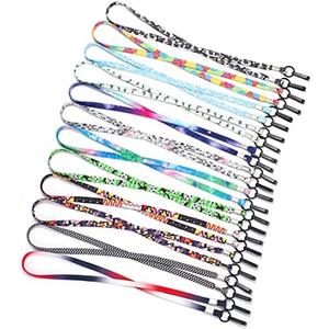 12 Pack Fun Face Mask Lanyards for Kids and Adults, Cute Mask Chain Necklace Strap for Women Men Boys Girls, Double Clips Lanyard for Badge Holders