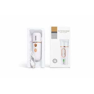 Nano Facial Mister with Skin Analyzer Moisture Tester, FANTEXY Portable Mini Cool Face Mist Steamer with USB, Handy Facial Sprayer for Eyelash Extensions, Face Moisturizing, Hydration Refreshing (1 Count Pack of 1)