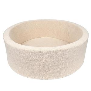 MEOGETY Kids Foam Ball Pits for Toddlers Babies Dogs Cats, Soft Infant Baby Ball Pit Pool for Girls and Boys Gifts, (Balls NOT Included) Imitation Teddy Colours