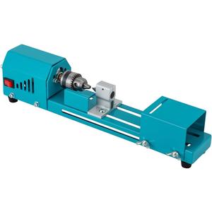Mini Lathe Machine,150W Miniature Mini Lathe Beads Machine, DIY Polishing Woodworking Drill 12V/24V, Wood Lathe Milling Machine for Punching, Engraving, Sanding, Cut 9000 RPM