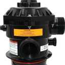 262506 1-1/2-Inch 6-Way Clamp Style Multiple Port Valve Top Mount Compatible with Tagelus/Sand Dollar/Meteor Pool and Spa Sand Filter