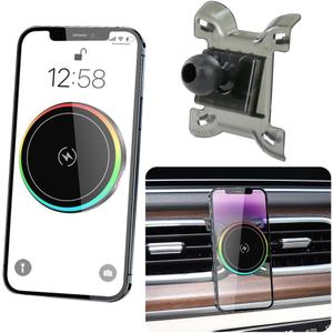 Car Magnetic Phone Mount for Mercedes Benz GLE-Class 2020-2026 and Benz GLS Class 2020-2026 Auto Interior Accessories Best Cellphone Holder Fast 15W Wireless Charger Cell Phones Charging Screen Stand