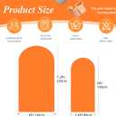 Orange Arch Backdrop Cover, Set of 2 Spandex Fitted Stretchy Arch Stand Covers, 2-Sided Round Top Chiara Backdrop Cover for Thanksgiving Birthday Party Ceremony Banquet Baby Shower Arch Decorations