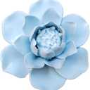 Graptopetalum pentandrum subsp. superbum,2.76" Ceramic Flower Wall Dcor Artificial 3D Flower Wall Art ,Handmade Ceramic Flowers, Decorative Floral Wall Art, Lifelike Artificial Wall Decor for Living Room Home Hallway Bedroom Kitchen Farmhouse Bathroom Dining Room