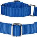 Martingale Collar for Dogs with Quick Release Buckle, Heavy-Duty Solid Color Nylon Training Collars - Adjustable No-Slip Design for Medium & Large Dog