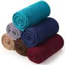 Tudomro 6 Pcs 15.8 x 59'' Newborn Baby Stretch Wraps Set 6 Colors Baby Photography Props Unisex Newborn Long Ripple Wrap Photo Blanket for Girl Boy Christmas DIY Photography(Dark Color)