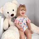 MaoGoLan Giant Teddy Bear Big 4 Feet Stuffed Animal Stuffed Bear Baby Shower 47 inches Life Size Large Teddy for Girlfriend Boyfriend Wife Children