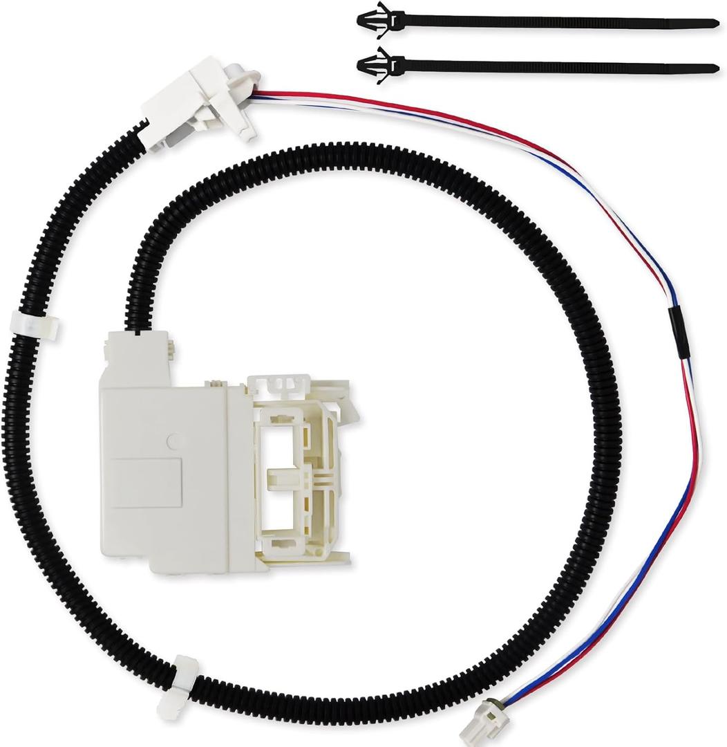 WH08X32657 WH08X31222 WH08X37937 Washer lid lock and harness for GE, replace 4963152 AP7033485 PD00070146. For Model GTW220ACK7WW GTW335ASN2WW GTW465ASN2WW GTW465ASN3WW GTW465ASN9WW HTW240ASK6WS