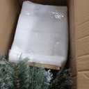 6 FT Pre-Lit Artificial Christmas Tree with 250 Warm White & Multi Lights - 1000 Branch Tips Hinged Spruce for Indoor Outdoor Home Christmas Decorations