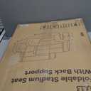 yeyeeyyee Stadium Seats with Back Support 2 Pack Wide, Exclusive Bleacher Chairs with Back and Cushion Folding Stadium Chairs, 6 Reclining Positions Waterproof Bleacher Seats (Wide|22.5" Grey)