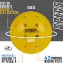 PIXA Propick 40 Unisphere Premium Outdoor Pickleball - USAPA Approved, Tournament Play, Durable Outdoor Pickleballs, Consistent Bounce,Smooth Flight,Competitive Play,Bright Yellow/Green,Pack of 3,6,12