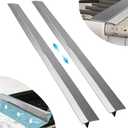 Stove Gap Covers - Stainless Steel,Stove Gap Filler,Stove Gap Guards,Oven Gap Filler, Heat Resistant and Easy to Clean Easy retractable Length 13.8" to 27.5" Stove Guard Between Stove And Counter (Silver)