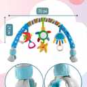 Pau1Hami1ton Baby Stroller Arch Toys, Car Seat Toys,Bouncer Toy Bar/Mobile for Bassinet,Adjustable Baby Hanging Toys Fit for Crib Bed,Stroller,Car Seat.S-19(Star)