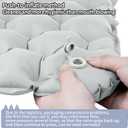 Inflatable Seat Cushion, Porous Design Sitting Pad, Air Seat Cushion, Portable Seat Cushions for Airplane Wheelchair Office Camping, 2 Pack