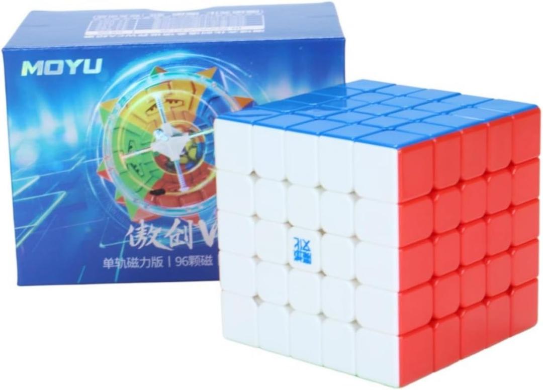 Cuberspeed Moyu Aochuang V6 5X5 stickerless Cube Moyu Aochuang V6 Magnetic Flagship 5x5x5 Speed Cube (Single-Track)