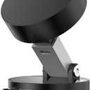 TANSEY Magnetic Vacuum Phone Holder, Foldable 360 Swivel Mount with Suction Cup, Double-Sided Stand for Car, Mirror, Gym, Kitchen, Desk & Travel, Hands-Free, Black