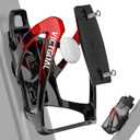 VICTGOAL Bicycle Water Bottle Holder for Airtag Bike Mount Hidden Waterproof Anti-Theft Tracker Case for Road Mountain Bikes Bottles Cage (Black/Red)