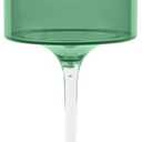 Two-Tone Wine Glasses - 9oz - Green/Clear, case pack of 60 - For Parties & Catering, Large