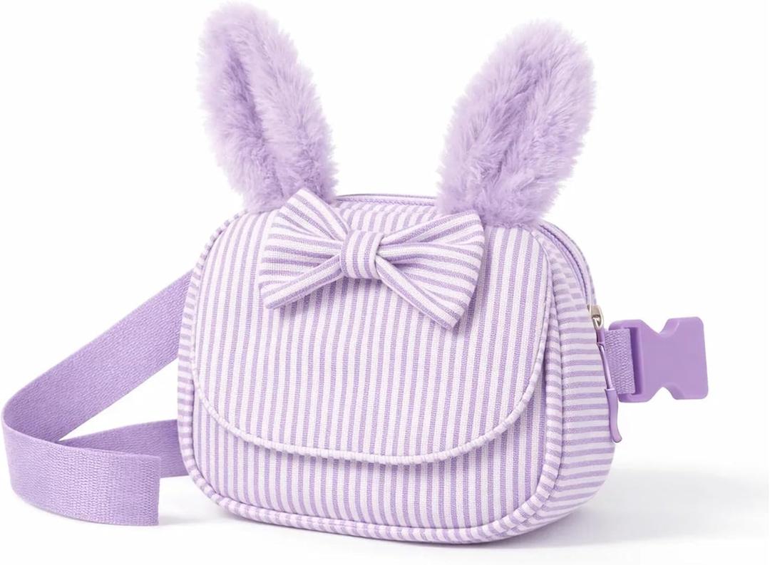 Teen Girl Gifts Trendy Stuff - Purple Fanny Pack for Girls, 3 4 5 6 7 8 9 10 Year Old Girl Birthday Gifts, Fanny Pack Girls Purse Belt Bag Crossbody Bag - Purple