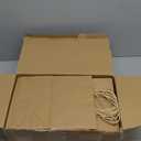 XPCARE 100Pack Brown Paper Bags 8x4.5x10 Inch, Plain Medium Paper Bags with Handles Bulk, Kraft Paper Gift Bag, Retail, Party, Shopping, Favor Bag