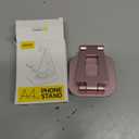 Nulaxy Rotatable Cell Phone Stand, Fully Adjustable Foldable Desktop Phone Holder Cradle Dock, Thick Case Friendly, Compatible with All Phones, Nintendo Switch, Rose Gold