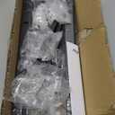 HOOBRO Floating Shelves, 15 Inch Wall Shelf Set of 3, Wall Mounted Storage Shelves 2-Tier, Hanging Bathroom Shelves, for Living Room, Bedroom, Bathroom, Kitchen, Rustic Brown and Black BF32BJP301