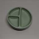 Eascrozn Toddler Plates 3 Pack, Divided Suction Plates for Baby, 100% Food Grade Silicone Baby Plates, Non-Slip, Baby Led Weaning Supplies, Microwave & Dishwasher Safe